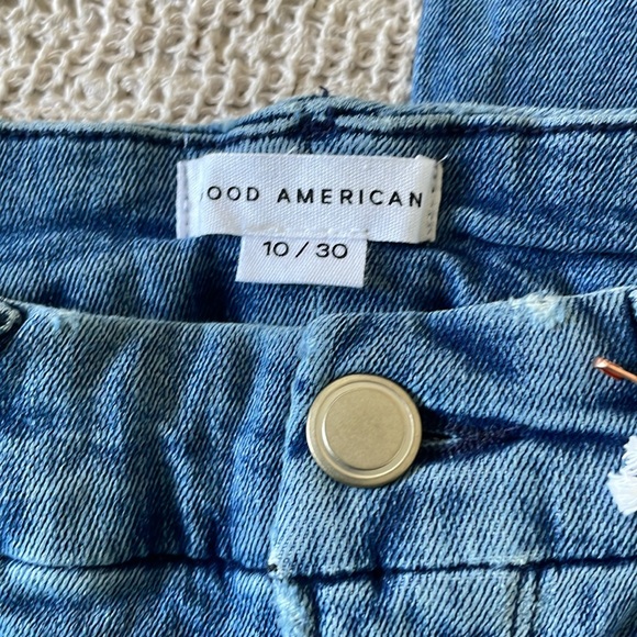 Good American high-rise vintage inspired straight jean. 10/30 medium blue NWT - Picture 6 of 7
